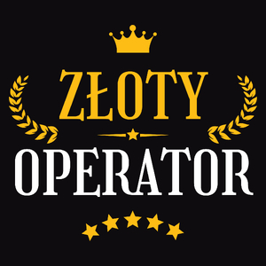 Złoty Operator - Męska Bluza Czarna