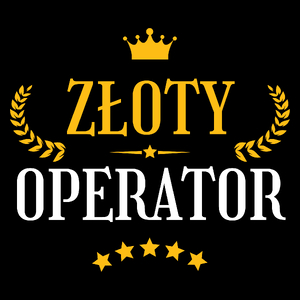 Złoty Operator - Torba Na Zakupy Czarna