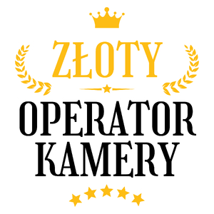 Złoty Operator Kamery - Kubek Biały