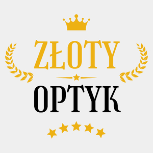 Złoty Optyk - Męska Koszulka Biała