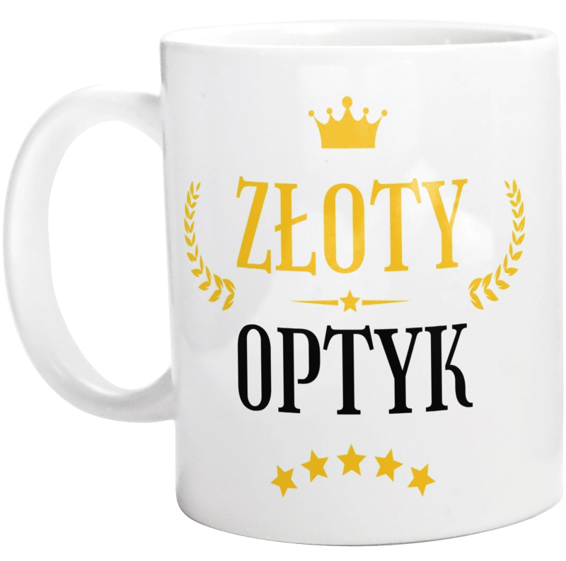 Złoty Optyk - Kubek Biały