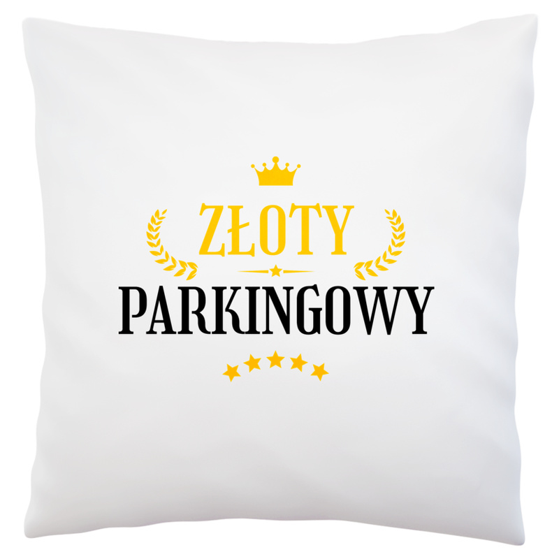 Złoty Parkingowy - Poduszka Biała