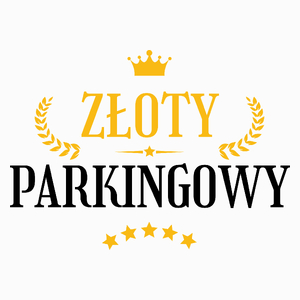 Złoty Parkingowy - Poduszka Biała