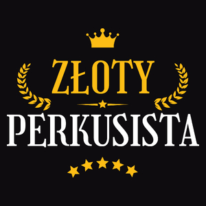 Złoty Perkusista - Męska Bluza z kapturem Czarna