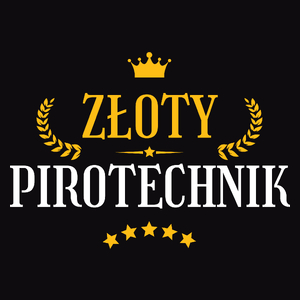 Złoty Pirotechnik - Męska Koszulka Czarna