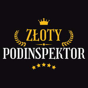 Złoty Podinspektor - Męska Koszulka Czarna