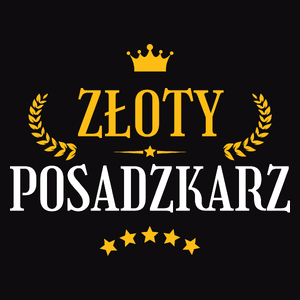 Złoty Posadzkarz - Męska Koszulka Czarna