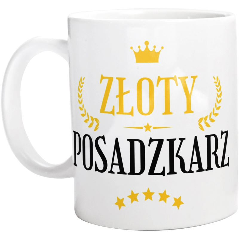 Złoty Posadzkarz - Kubek Biały