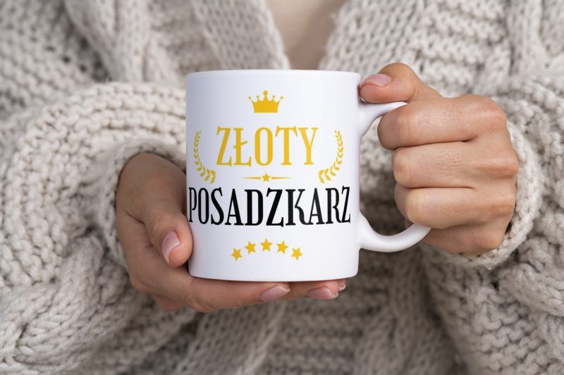 Złoty Posadzkarz - Kubek Biały