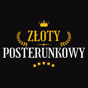 Złoty Posterunkowy - Męska Koszulka Czarna