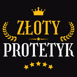 Złoty Protetyk - Męska Koszulka Czarna