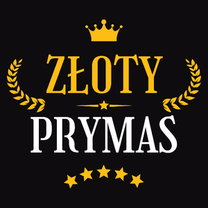 Złoty Prymas - Męska Koszulka Czarna