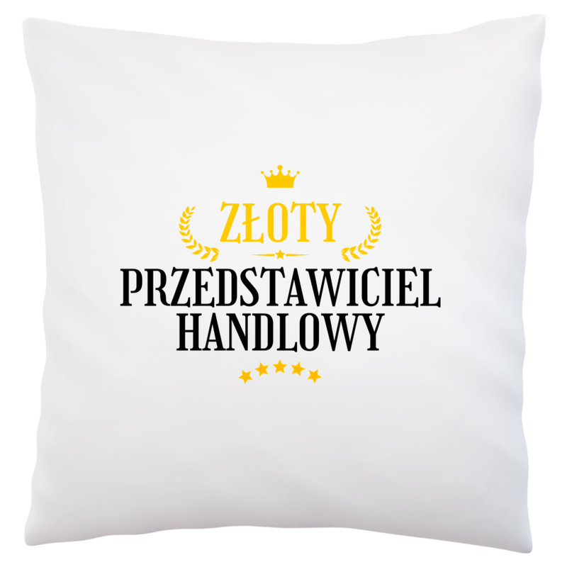 Złoty Przedstawiciel Handlowy - Poduszka Biała