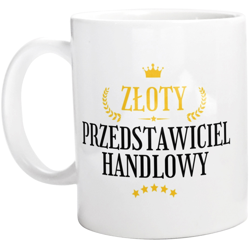 Złoty Przedstawiciel Handlowy - Kubek Biały