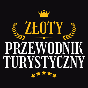 Złoty Przewodnik Turystyczny - Męska Koszulka Czarna