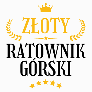 Złoty Ratownik Górski - Poduszka Biała