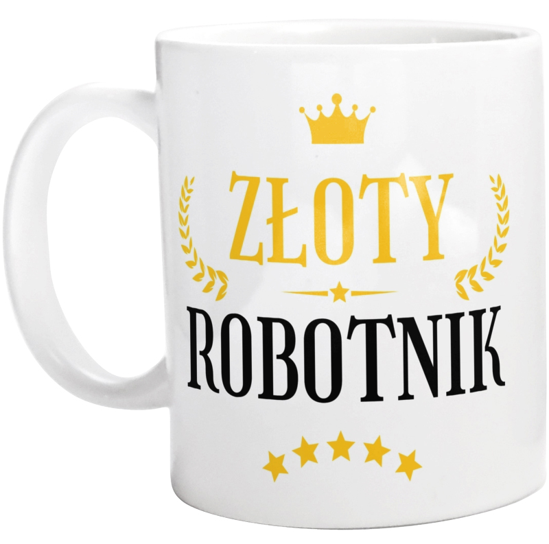 Złoty Robotnik - Kubek Biały