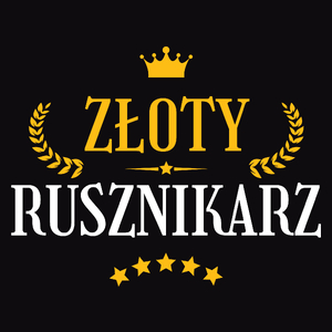 Złoty Rusznikarz - Męska Koszulka Czarna