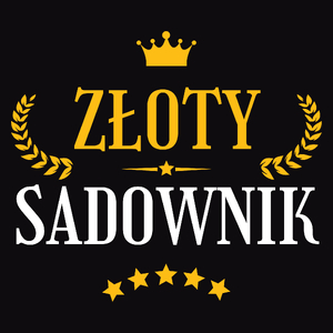 Złoty Sadownik - Męska Koszulka Czarna