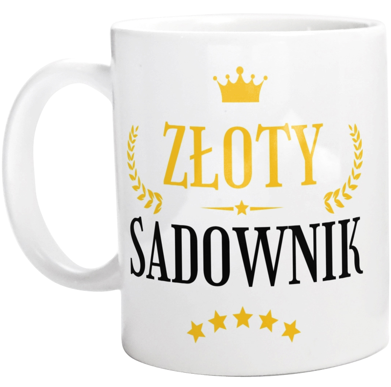 Złoty Sadownik - Kubek Biały