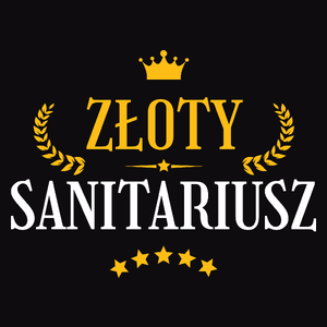 Złoty Sanitariusz - Męska Koszulka Czarna