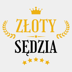 Złoty Sędzia - Męska Koszulka Biała