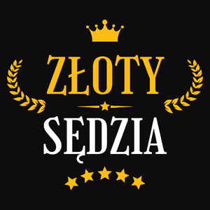 Złoty Sędzia - Męska Koszulka Czarna