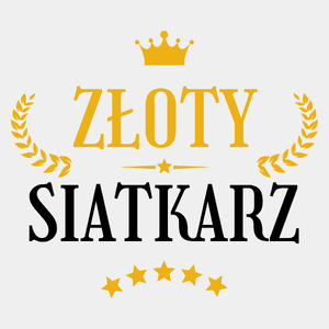 Złoty Siatkarz - Męska Koszulka Biała