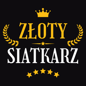 Złoty Siatkarz - Męska Koszulka Czarna