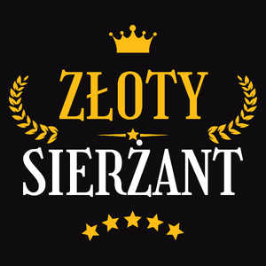 Złoty Sierżant - Męska Koszulka Czarna