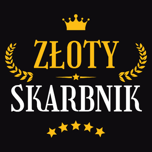 Złoty Skarbnik - Męska Koszulka Czarna