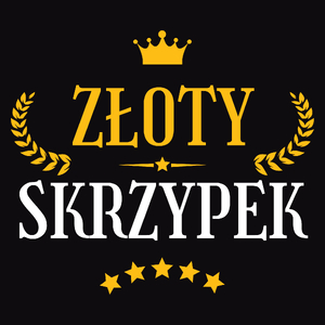 Złoty Skrzypek - Męska Bluza z kapturem Czarna