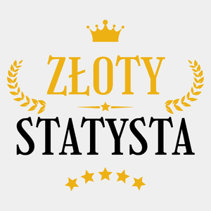 Złoty Statysta - Męska Koszulka Biała