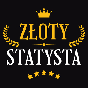 Złoty Statysta - Męska Koszulka Czarna