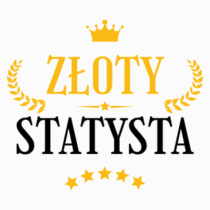 Złoty Statysta - Poduszka Biała