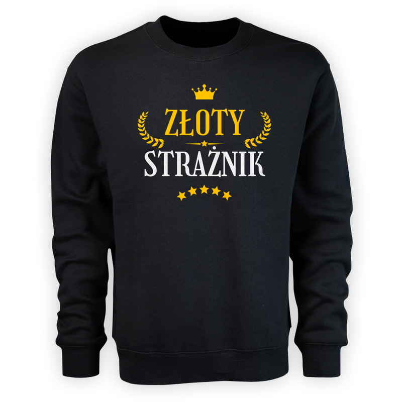 Złoty Strażnik - Męska Bluza Czarna