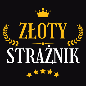 Złoty Strażnik - Męska Bluza Czarna