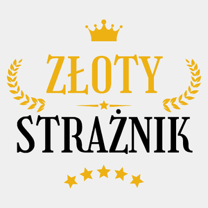 Złoty Strażnik - Męska Koszulka Biała