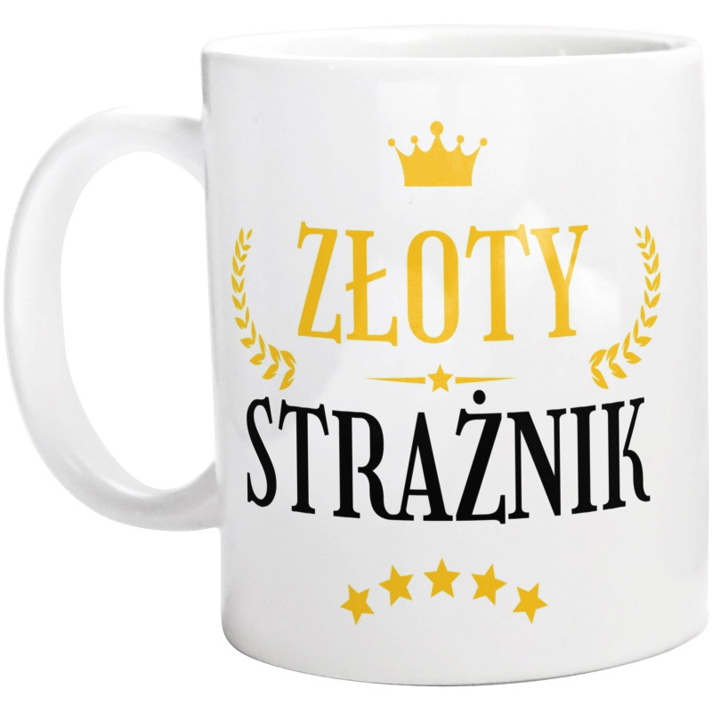 Złoty Strażnik - Kubek Biały