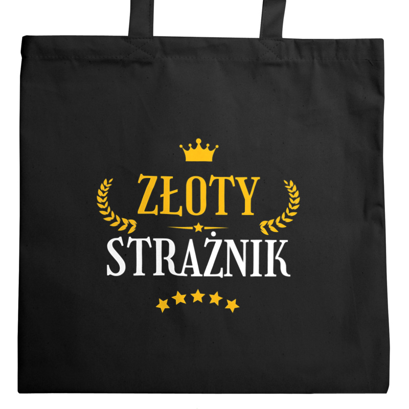 Złoty Strażnik - Torba Na Zakupy Czarna