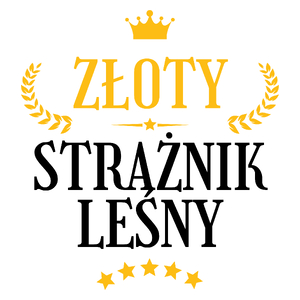 Złoty Strażnik Leśny - Kubek Biały