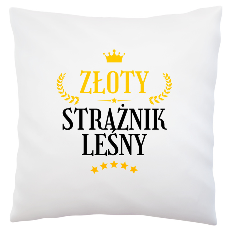 Złoty Strażnik Leśny - Poduszka Biała