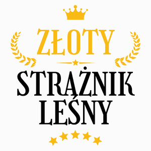 Złoty Strażnik Leśny - Poduszka Biała