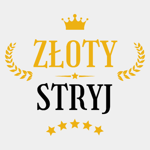 Złoty Stryj - Męska Koszulka Biała