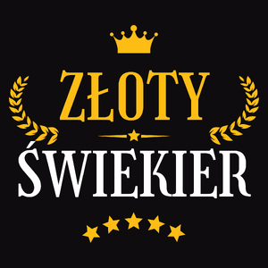 Złoty Świekier - Męska Koszulka Czarna