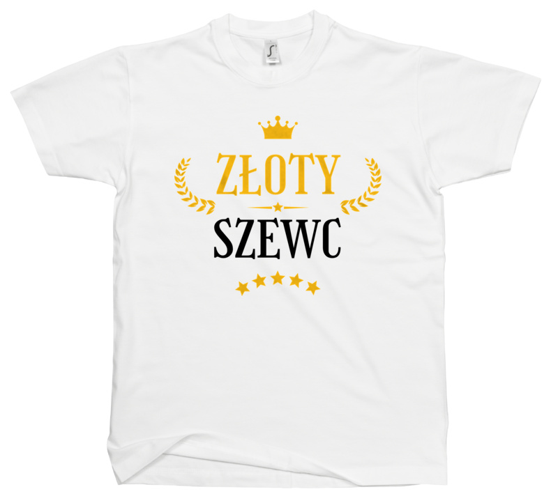 Złoty Szewc - Męska Koszulka Biała