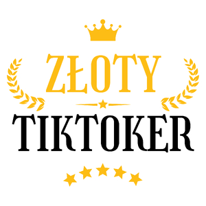 Złoty Tiktoker - Kubek Biały