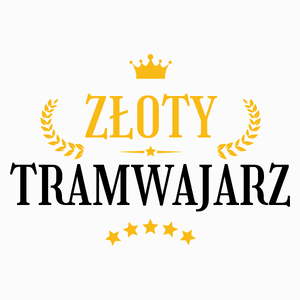 Złoty Tramwajarz - Poduszka Biała