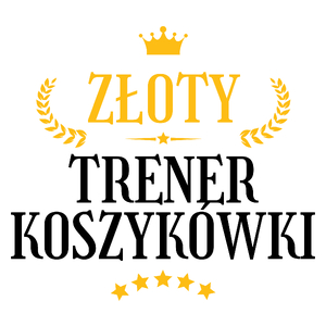 Złoty Trener Koszykówki - Kubek Biały