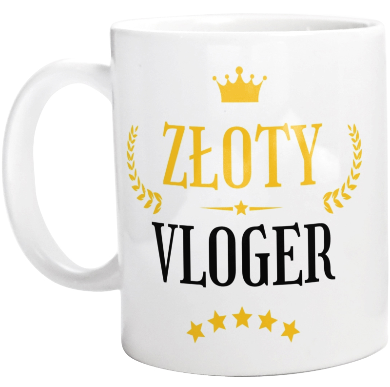 Złoty Vloger - Kubek Biały